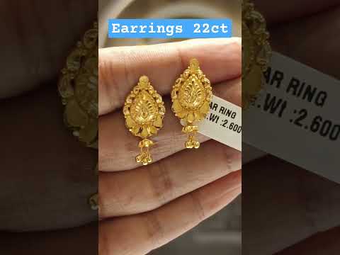 Earrings 22ct#earringdesigngoldjhumka #goldjewellerydesigns #jewellery #viralvideo #wedding #gold