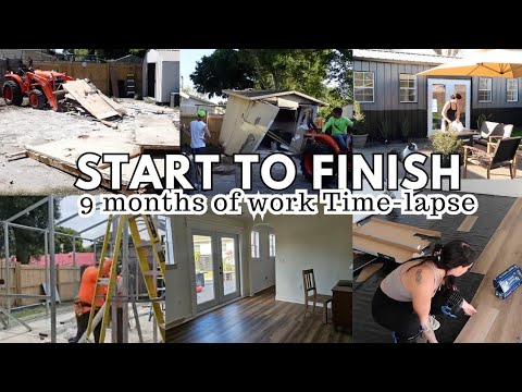 NEW HOME ADDITION |  FULL TRANSFORMATION TIMELAPSE ! Shed to home conversion