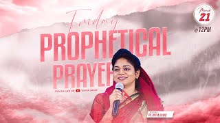 Friday Prophetic Prayer || Ps Divya David || 21st Mar 2025 #propheticword #live