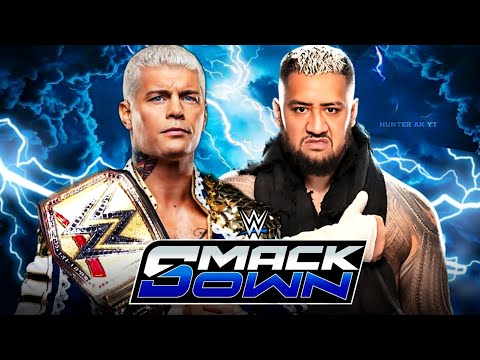 Cody Rhodes vs Solo Sikoa WWE SmackDown Undisputed Universal Championship - FULL MATCH