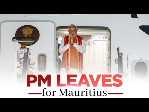 LIVE: PM Modi emplanes for Port Louis, Mauritius