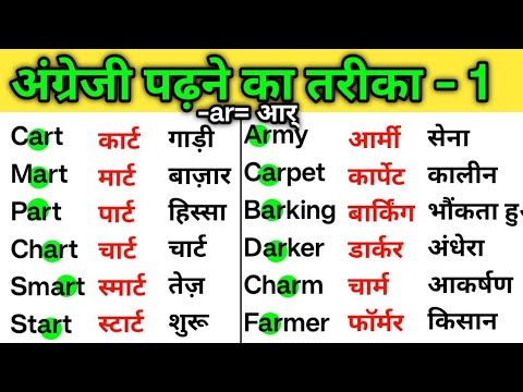 1इंग्लिश पढ़ना सीखें आसानी से || English Padhna Kaise Sikhe| How to learn English?? प्रैक्टिस लिस्ट