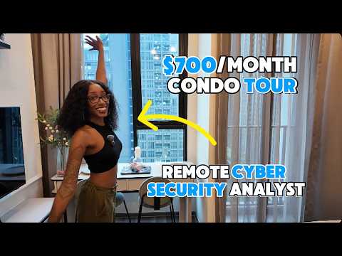 She Got a Remote Job as a Cyber Security Analyst and Moved to Bangkok! $700/Month Condo Tour