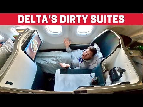 Inside Delta Airlines EMBARRASSING Business Class Suites