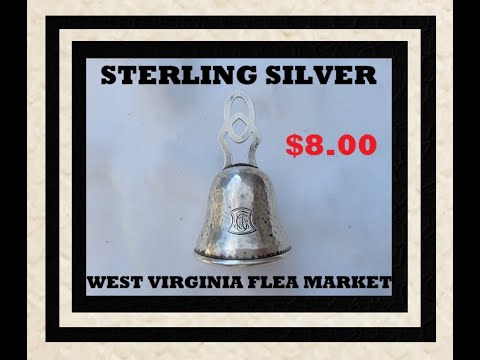 Antique Silver Bell for $8.00 - West Virginia Antique Store Picking - Flea Market - American Pickers