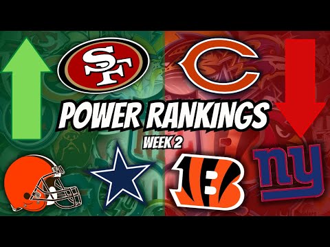 NFL Week 2 Power Rankings: Week 1 Reactions