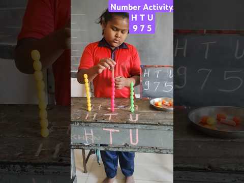 Number activity👸#creativeteaching #uniqueideas #newcreativeactivity #education #shorts #trending