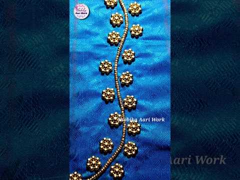 Simple Aari Work Blouse Neck Design | Shobika Aari Work Class🦋