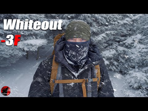 Winter Storm Warning w/ Blizzard Conditions - Camping in Heavy Snow