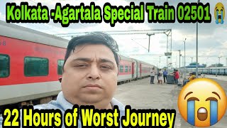 My Life's Most Horrible Train Journey from Kolkata to Agartala Special Train - 02501|