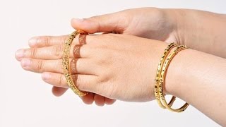 Gold bracelets for women