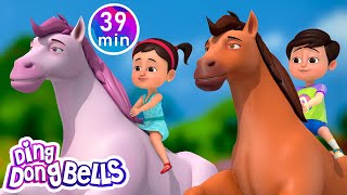 Ek Chhabila Ghoda tha + 13 More Rhymes in Hindi | Nursery Rhymes | Ding Dong Bells