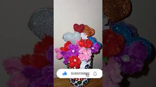 flower from pipe cleaner 💐🌷💐💐#diy #ytshort #uniquefinds