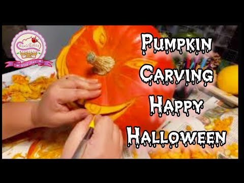 #HalloweenPumpkinCarving / Jack O Lantern / DIY Halloween Decoration