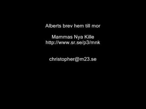 Sonen Albert's brev hem till Mor