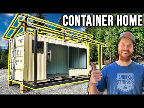 Transforming a 20' Shipping Container Into A Tiny Home