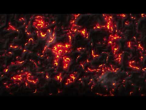 1 Hour of Mesmerizing Computer-Generated Lava Flow with Lava Sound Effects. After effects Simulation