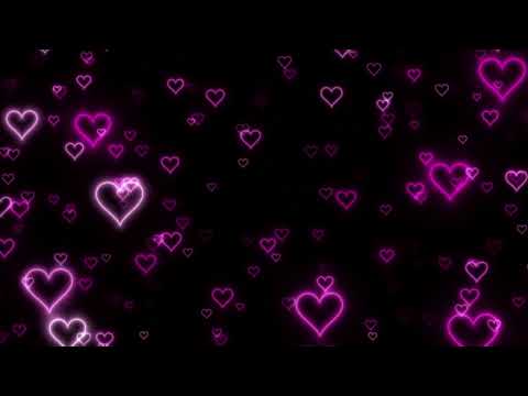 2-Hour 4k Pink Neon Flying Hearts Background | Valentine's Day Heart Wallpaper | Motion Background