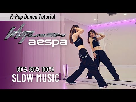 [Karina's choreography] aespa 'Whiplash' Dance practice Mirrored SLOW MUSIC | K-Pop Dance tutorial