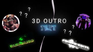 @yaniksksks  inspired 3d outro (node video and alight motion) #3d #editing