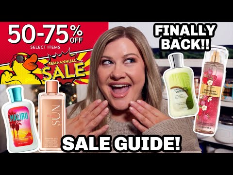 BATH & BODY WORKS SEMI ANNUAL SALE GUIDE 2024! NEW & RETURNING SCENTS!