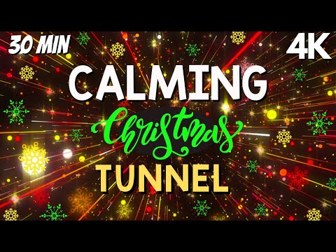 Autism Calming Music Rotating Christmas Tunnel Stress Detox