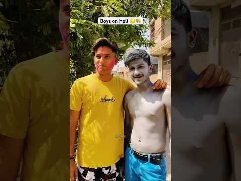 Boys holi🥰This is best performance #comedy #motivation #funny #ytshorts #video