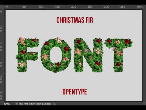 Christmas Fir Font