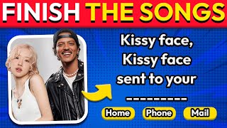 Finish The Song Challenge ❤️ 2020-2024 Most Popular Songs | Music Quiz