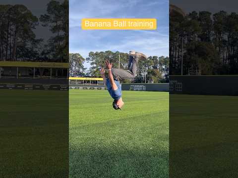 Baseball training vs Banana Ball training #baseball #bananaball #training