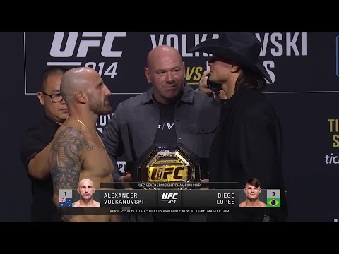 UFC 314: Битвы взглядов после пресс-конференции