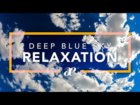 Relaxing Music Under the Sky Timelapse - 4K UHD Relax, Study, Meditate with Puffy White Clouds