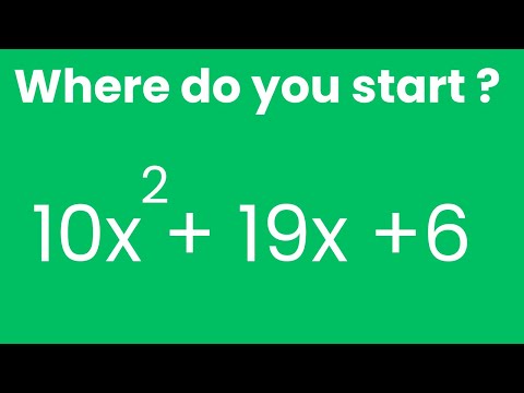 Factoring a Trinomial when Lead Coefficient is not 1