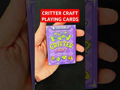 ASMR unboxing - Critter Craft playing cards by Solitaire.io