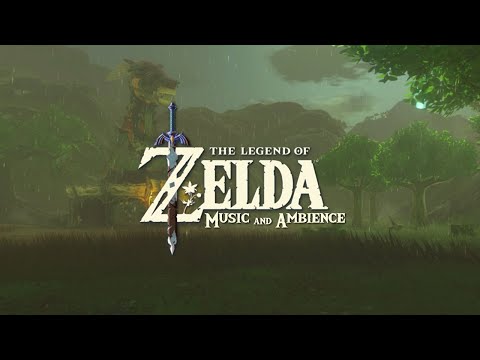 calm videogame music (mostly nintendo) (w/ rain ASMR ambience)