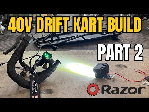 Drift Go Kart Build Part 2 | 40V Razor Ground Force