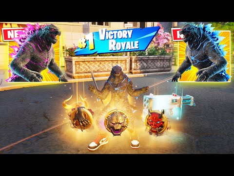 ENERGIZED GODZILLA (GODZILLA PORTAL) vs NEW 3 MEDALLIONS & MYTHIC’S CHALLENGE (FORTNITE CHAPTER 6)