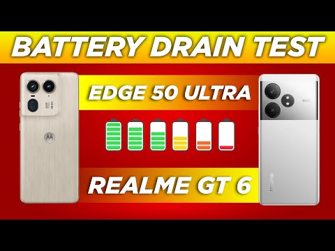 Motorola Edge 50 Ultra vs Realme GT 6 Battery Drain Test | There's a Clear Winner!