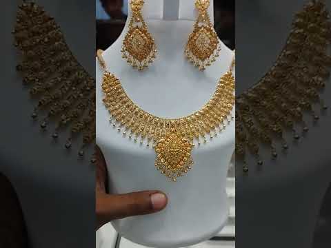 Necklace set #beautifuldesign #maqsoodvlogs #goldjewellerydesigns #necklace #goldjewelleryset