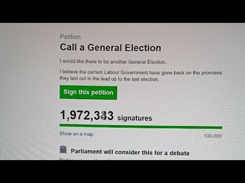 Petition for a general election hits 2 million LIVE COUNT