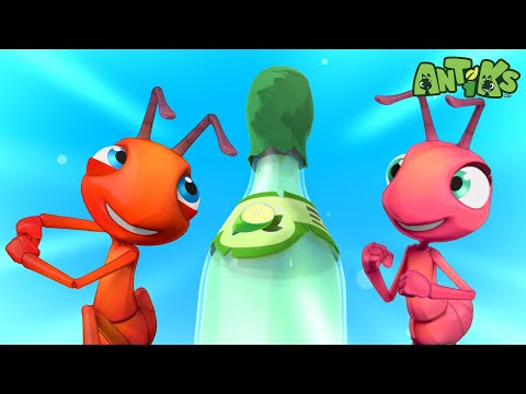 The Great Bottle Launch! | Antiks 🐜 | Funny Cartoons for Kids