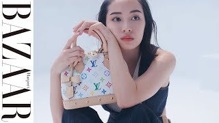 広瀬すずとルイ・ヴィトン、アートなモードとたわむれて｜ハーパーズ バザー（Harper's BAZAAR）公式