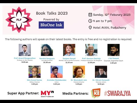 Pondy Lit Fest Book Talks 2023 - Live - 3