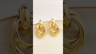 daily wear gold earrings designs/light weight gold earrings designs#gold#jewellery#earrings