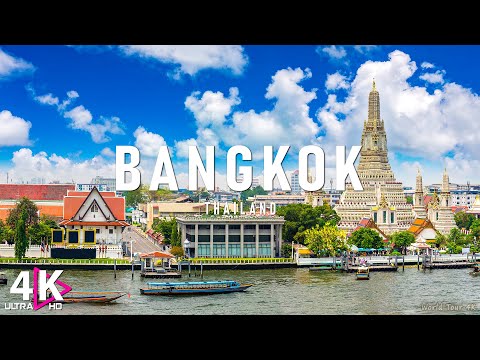 Bangkok 4K Relaxation Film - Relaxing Piano Music - Scenic Relaxation