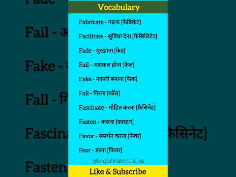 Daily Use English Vocabulary | spoken english learning videos | English Speaking Practice #shorts