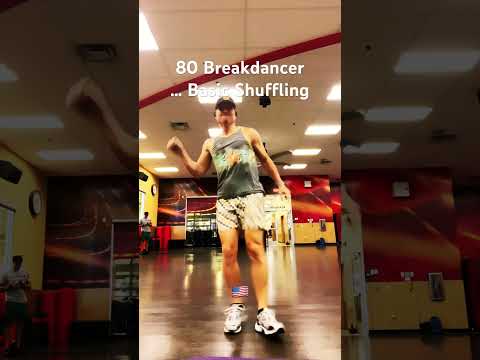 old white guy … shuffling basics … running 🏃‍♂️ man & v-step #breakdance #dance #80s