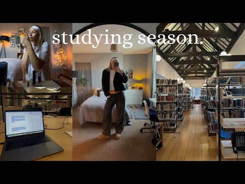 study vlog: busy days as a uni student in winter.