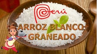 COCINA PERUANA | PREPARANDO ARROZ BLANCO BIEN GRANEADITO | FACIL Y RAPIDO