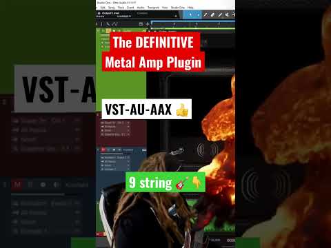 The DEFINITIVE Metal Guitar Amp Plugin *BRUTAL* w/9 String Guitar 🤘💥🦍 HEAVY! #shorts